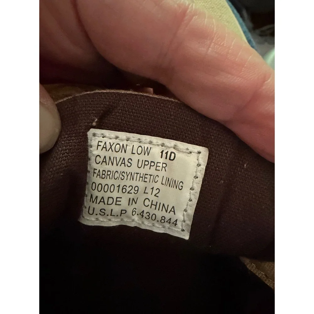 Polo Ralph Lauren Faxon Low Tan Canvas‎ Sneakers Leather Laces 11D 00001629 L12